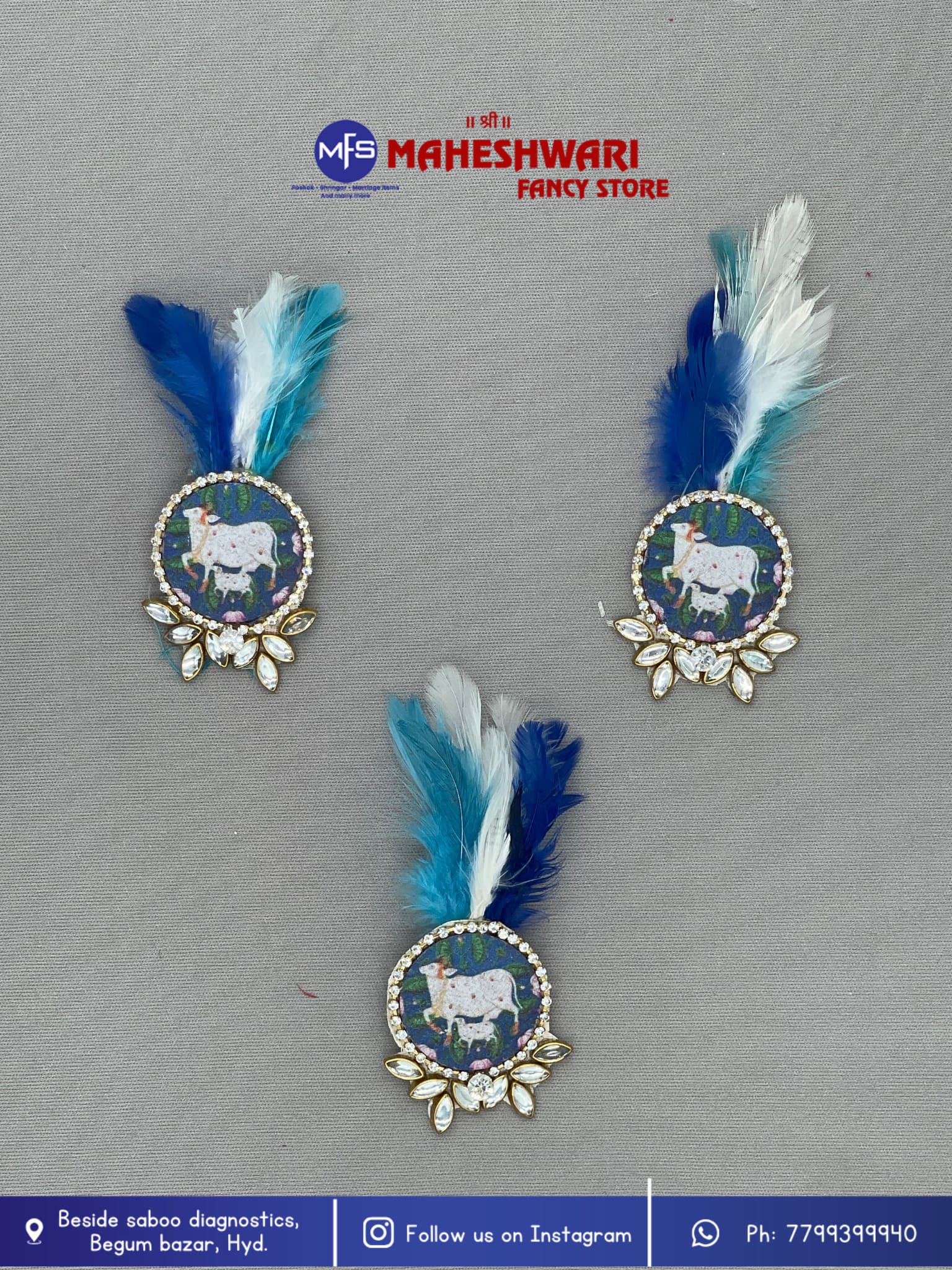 Morpankh Swagat Brooch